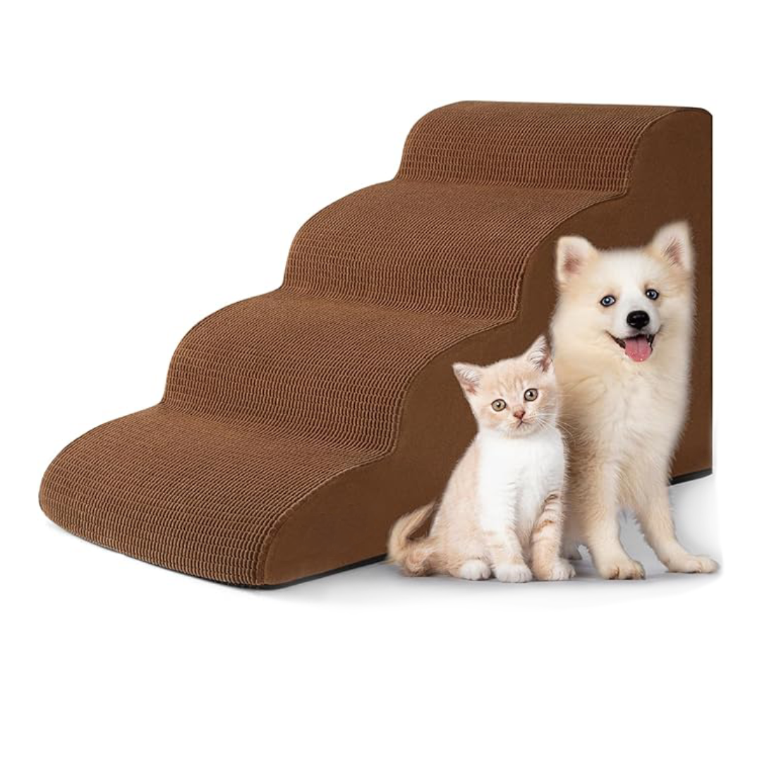 4-Step Dog Stairs - Curved Steps