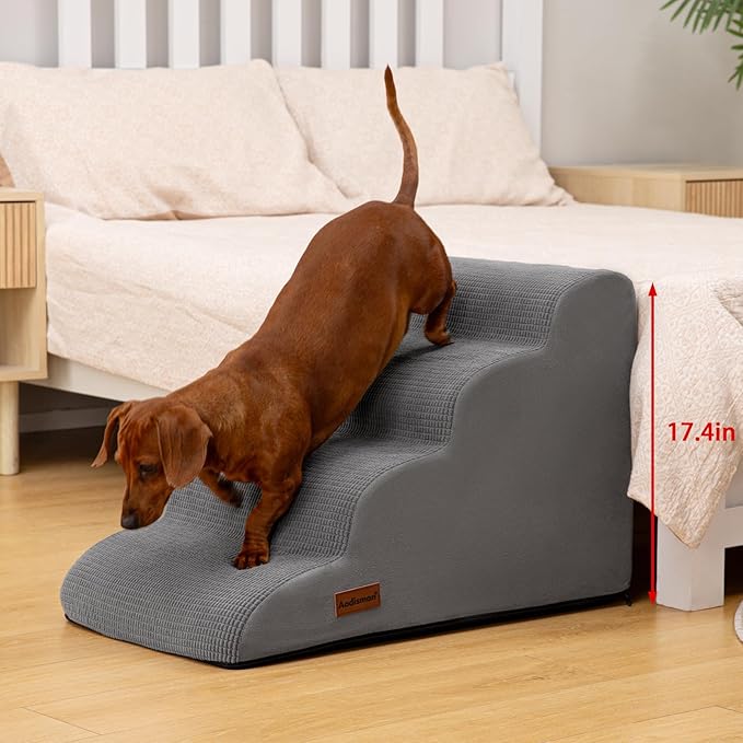 4-Step Dog Stairs - Curved Steps
