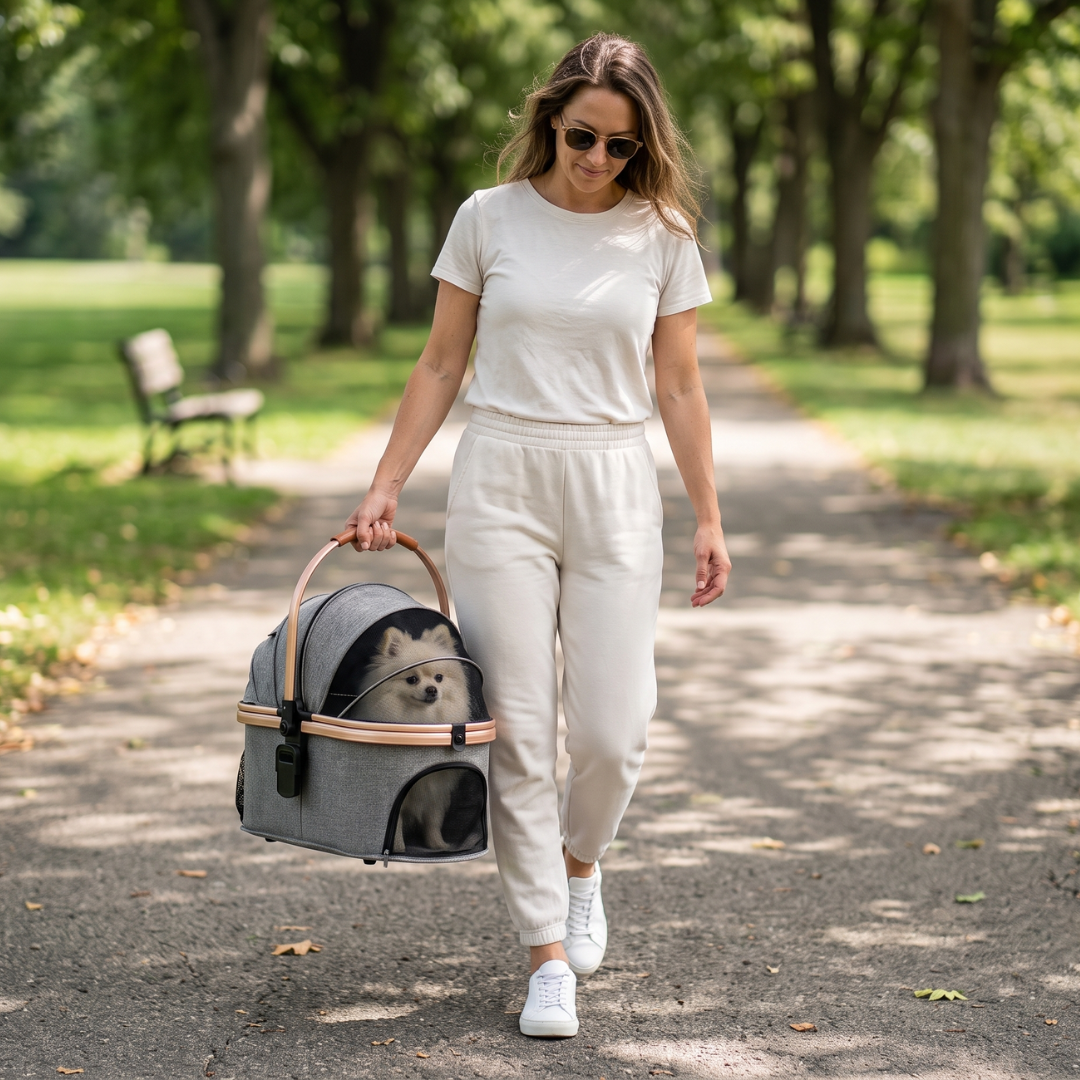 Luxe 4-Wheel Dog Stroller