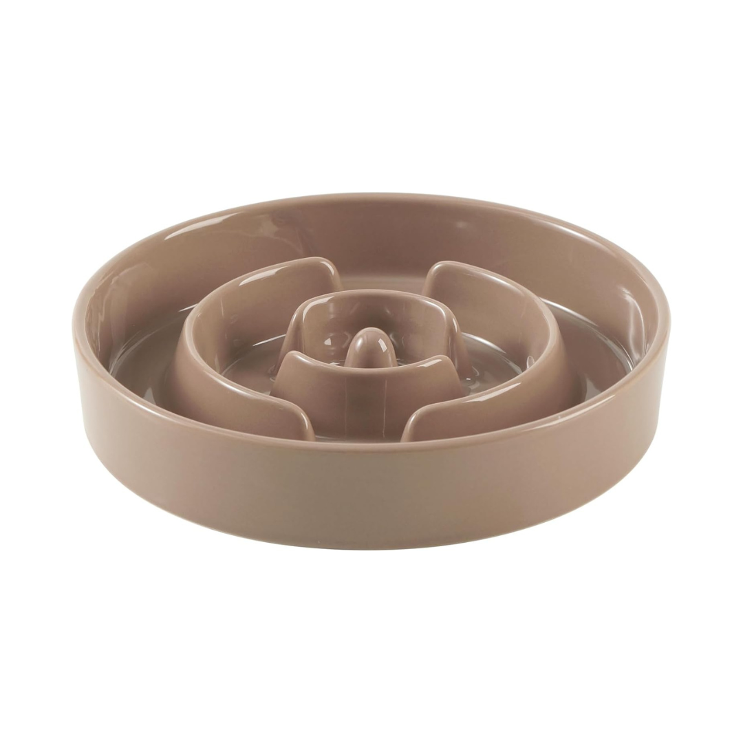 Ceramic Slow Feeder Dog Bowl