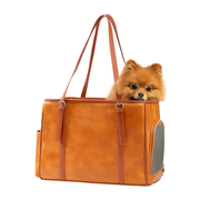 Vegan Leather Dog Carrier Purse