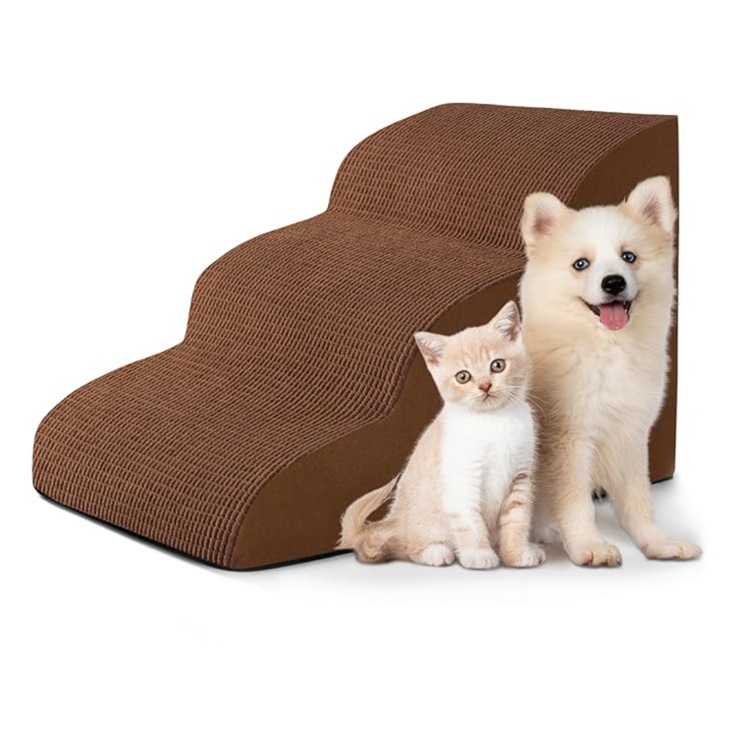 3-Step Dog Stairs - Curved Steps