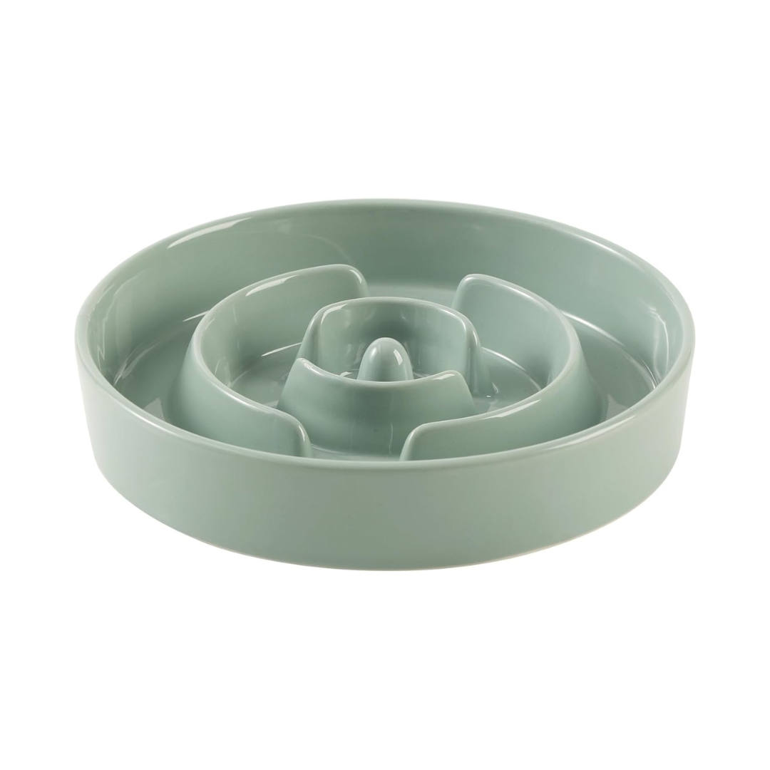 Ceramic Slow Feeder Dog Bowl