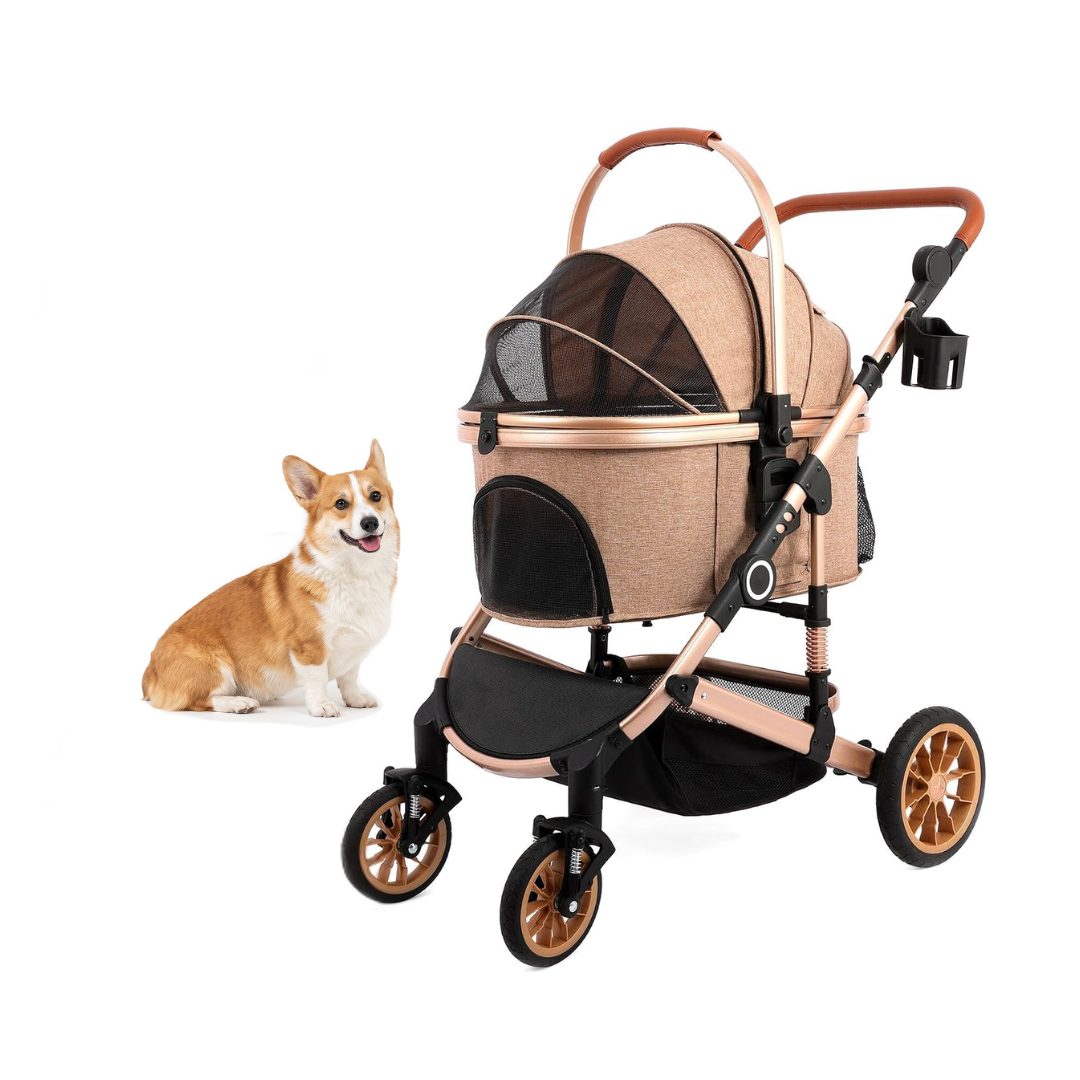 Luxe 4-Wheel Dog Stroller