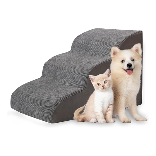 3-Step Dog Stairs - Curved Steps