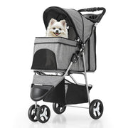 EZ Push Lightweight 3-Wheel Dog Stroller