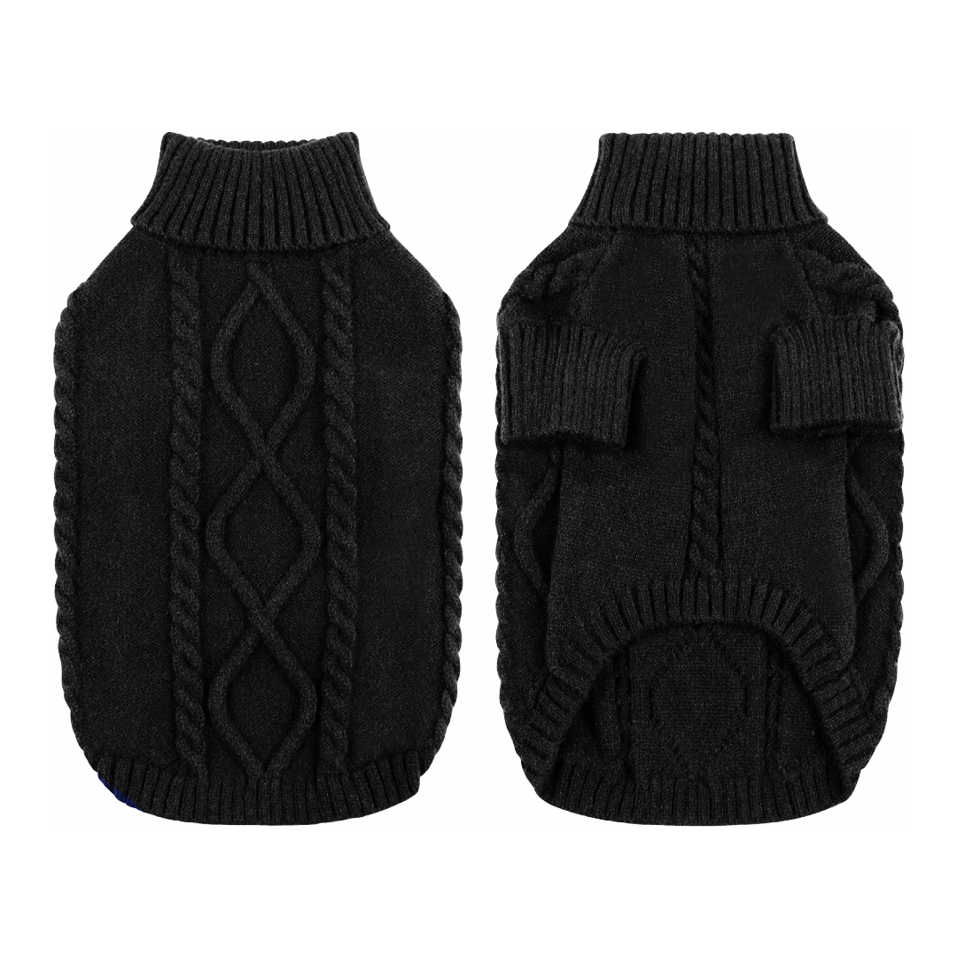 Cable Knit Dog Sweater