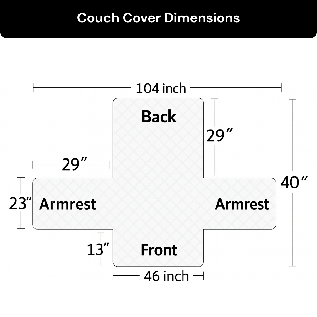 Water Resistant Couch Cover - Medium Loveseat