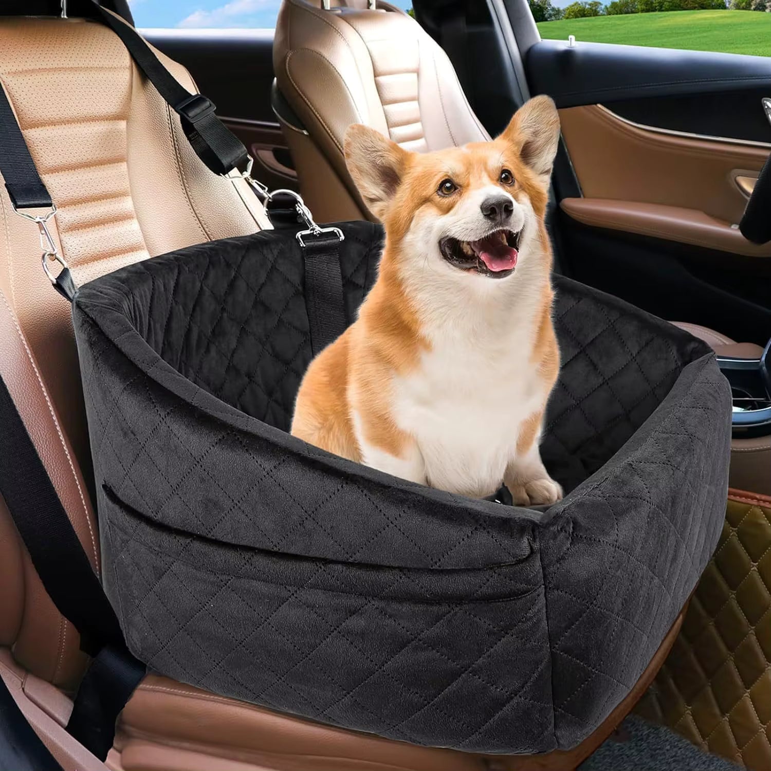 Luxe Memory Foam Dog Car Seat
