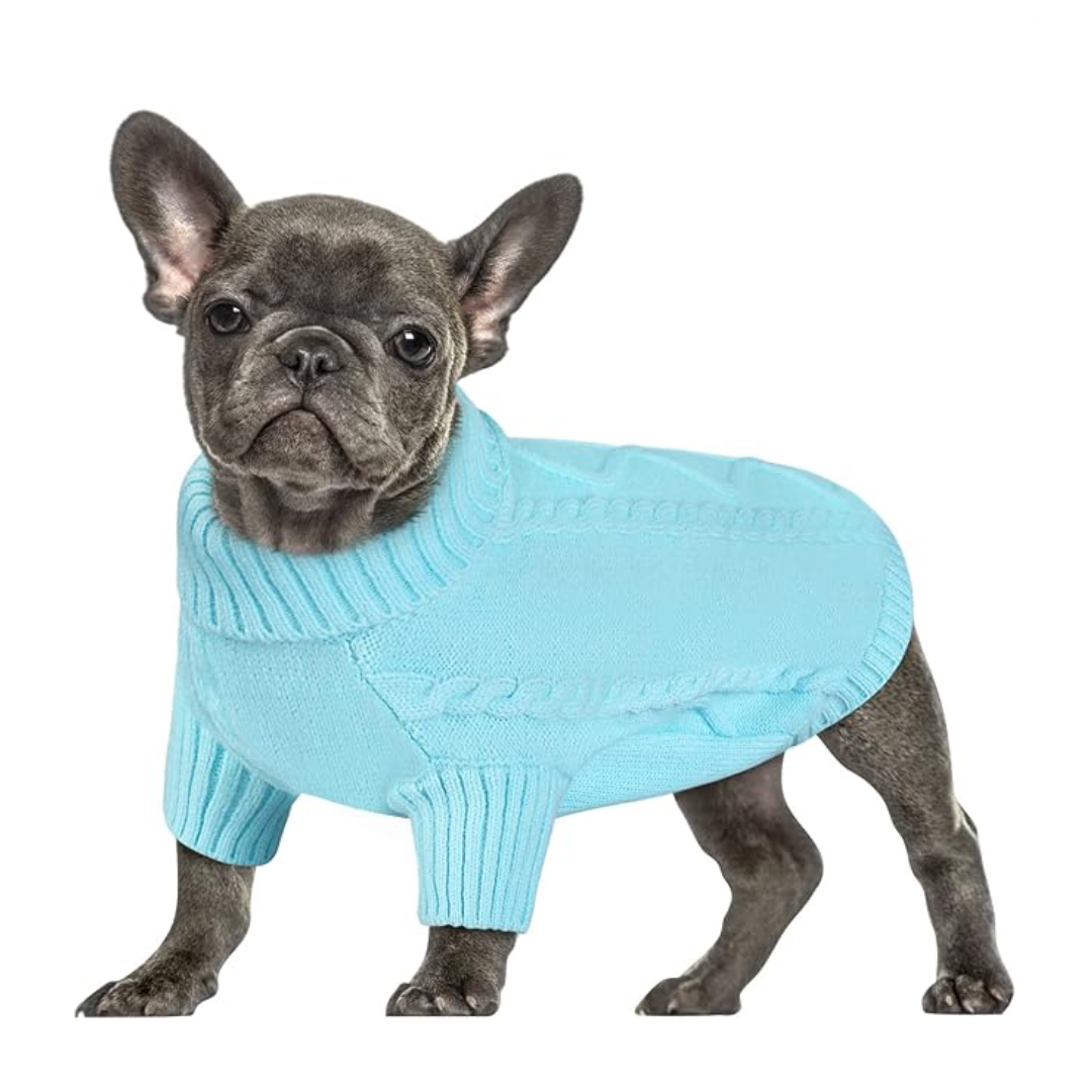 Cable Knit Dog Sweater