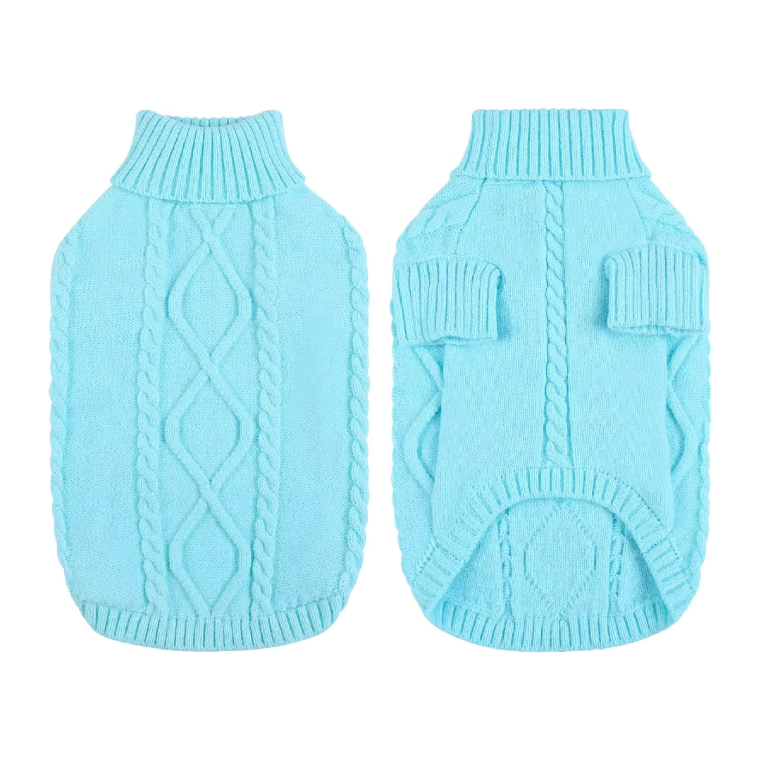 Cable Knit Dog Sweater