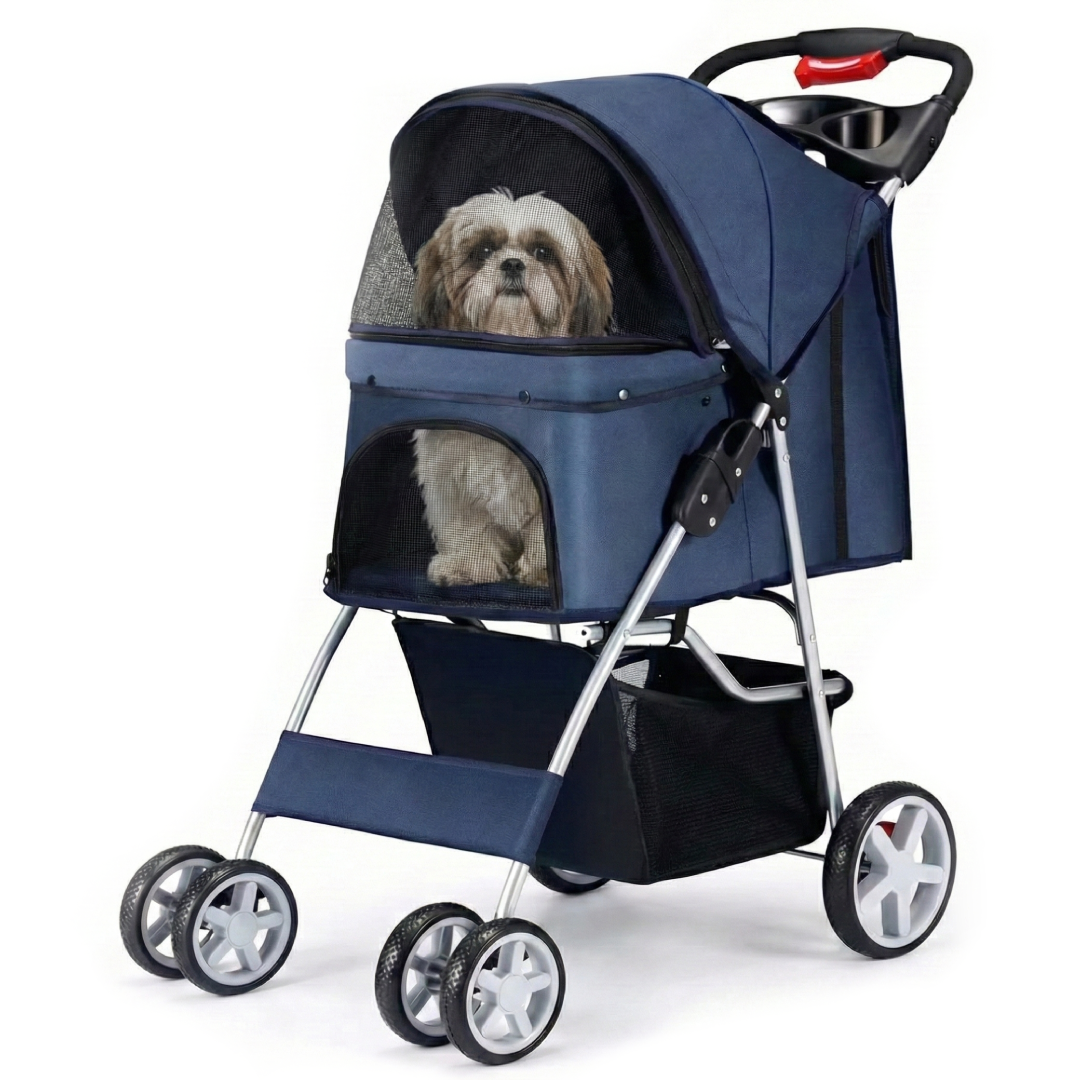 EZ Push Lightweight 4-Wheel Dog Stroller