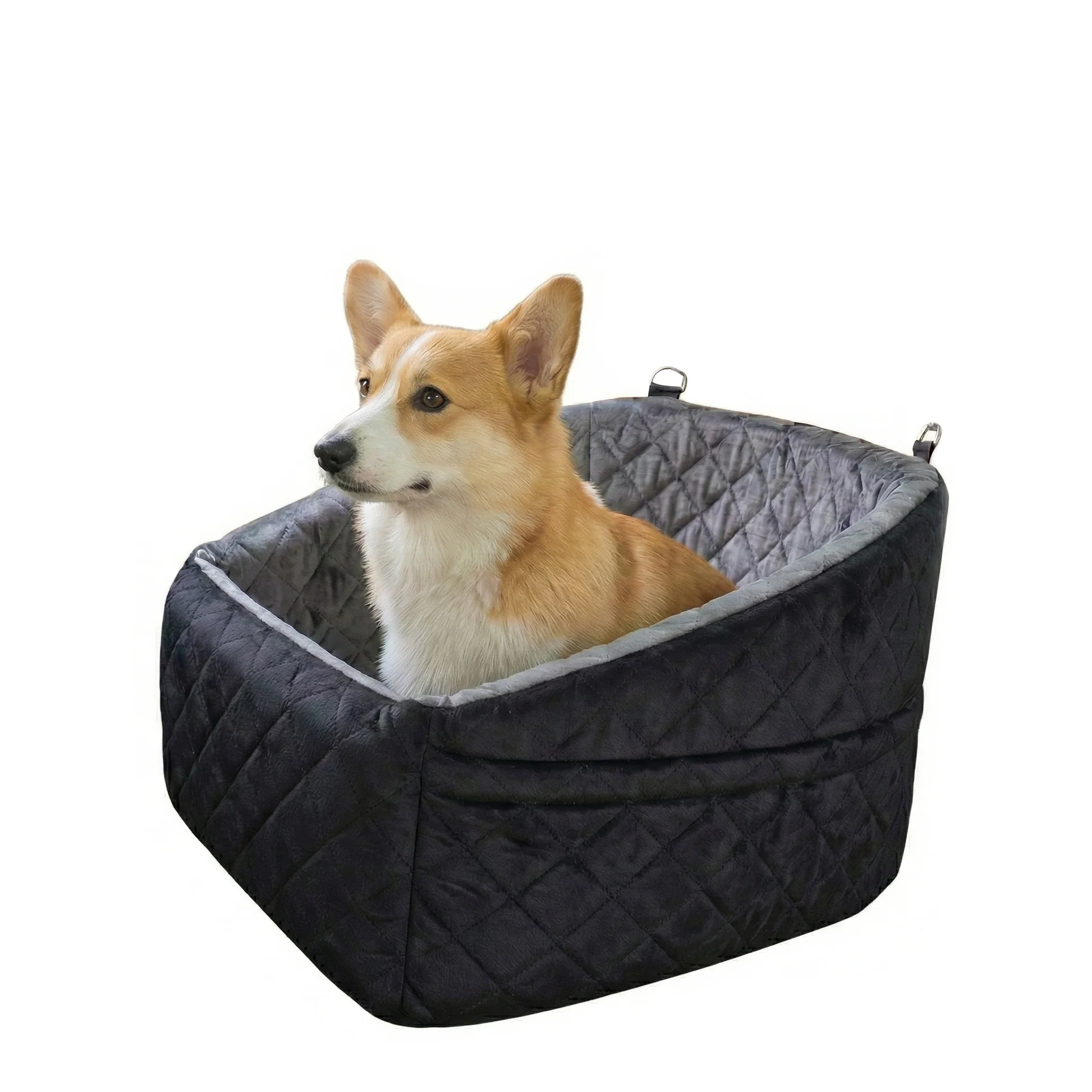 Golden Dog LUX Comfort Dog Car Seat Dog Bed, Car Seat, PU Leather Car