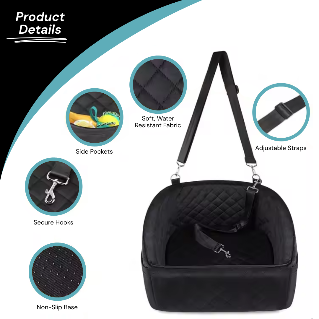 Luxe Memory Foam Dog Car Seat