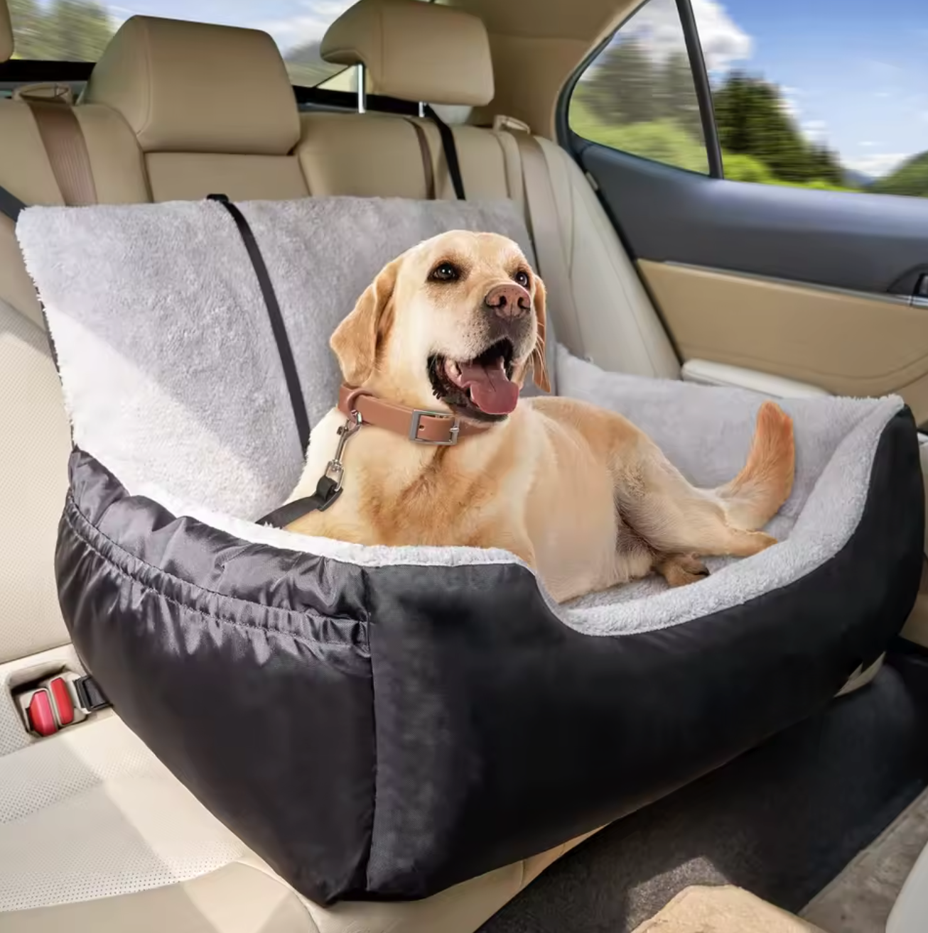 Premium Cushy Dog Car Seat