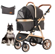 Luxe 4-Wheel Dog Stroller