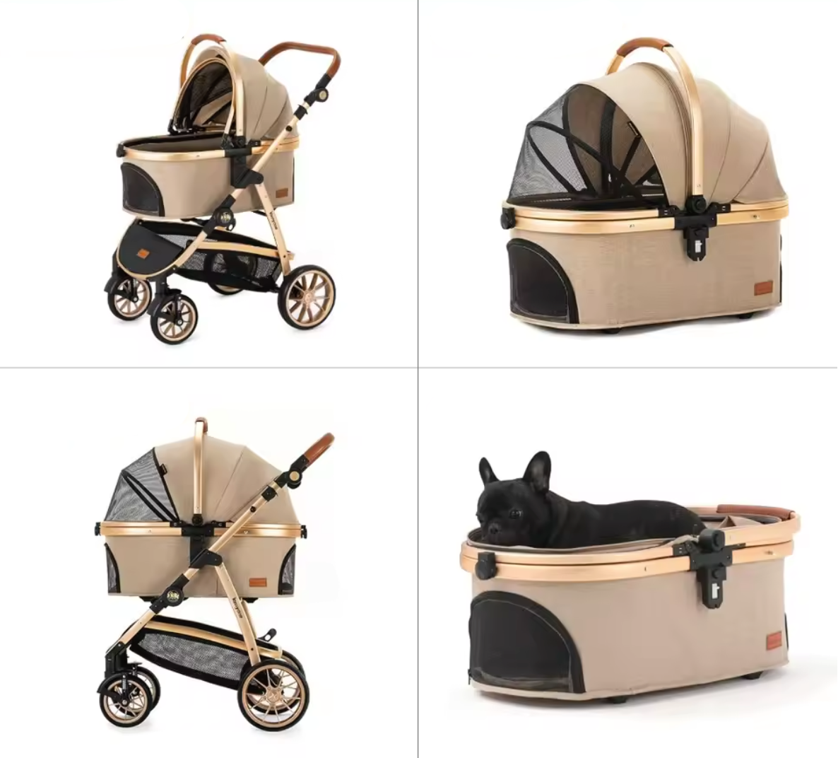 Luxe 4-Wheel Dog Stroller