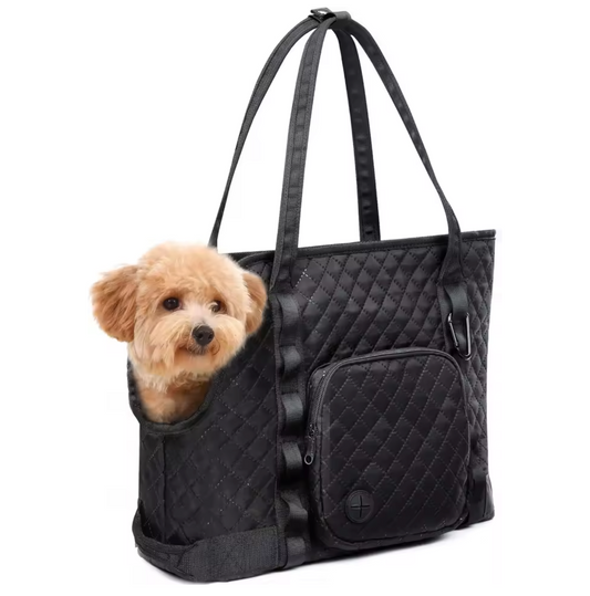 Premium Black Dog Carrier Purse